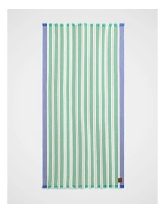 Cotton Turkish Towel in Palm Green