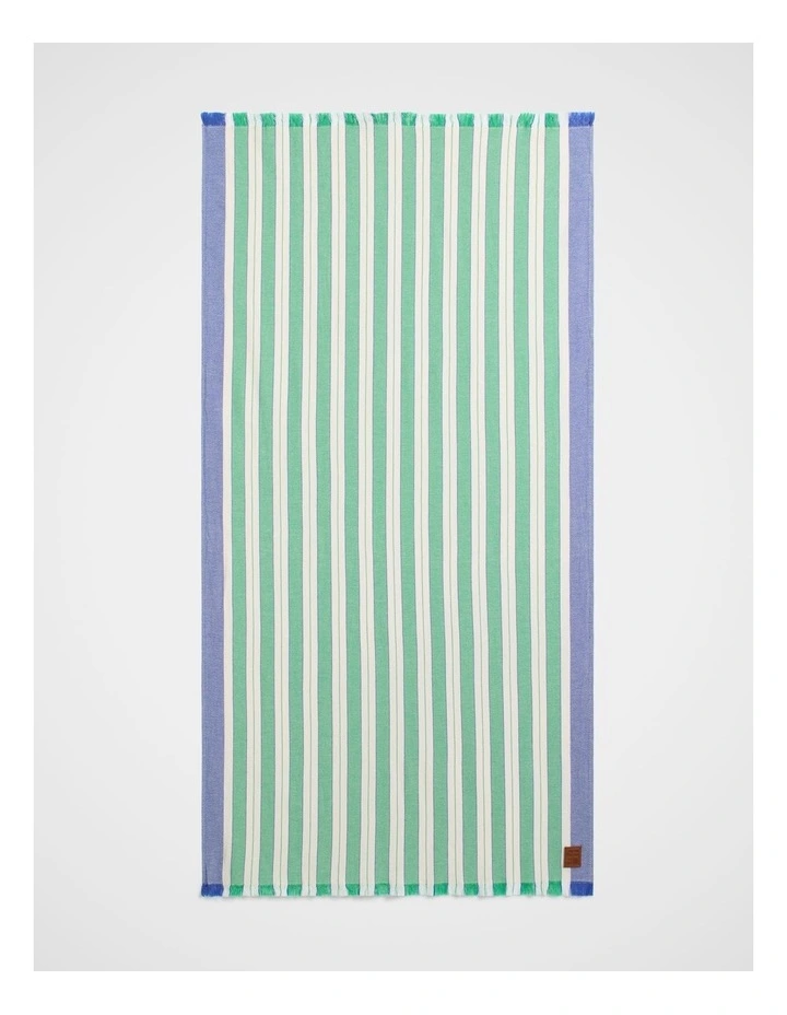 Cotton Turkish Towel in Palm Green image 1