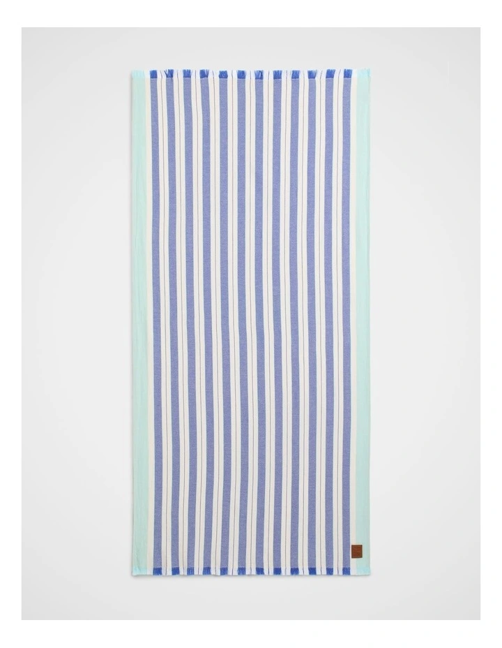 Cotton Turkish Towel in Sapphire Blue image 1