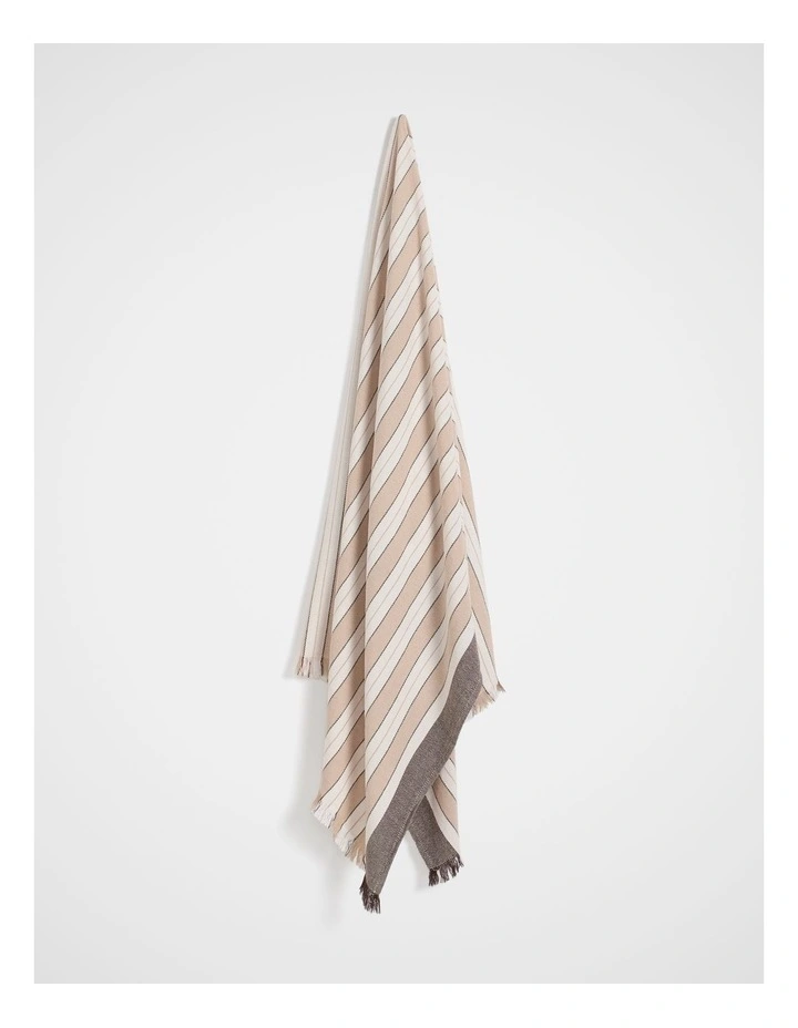 Cotton Turkish Towel in Warm Sand image 3
