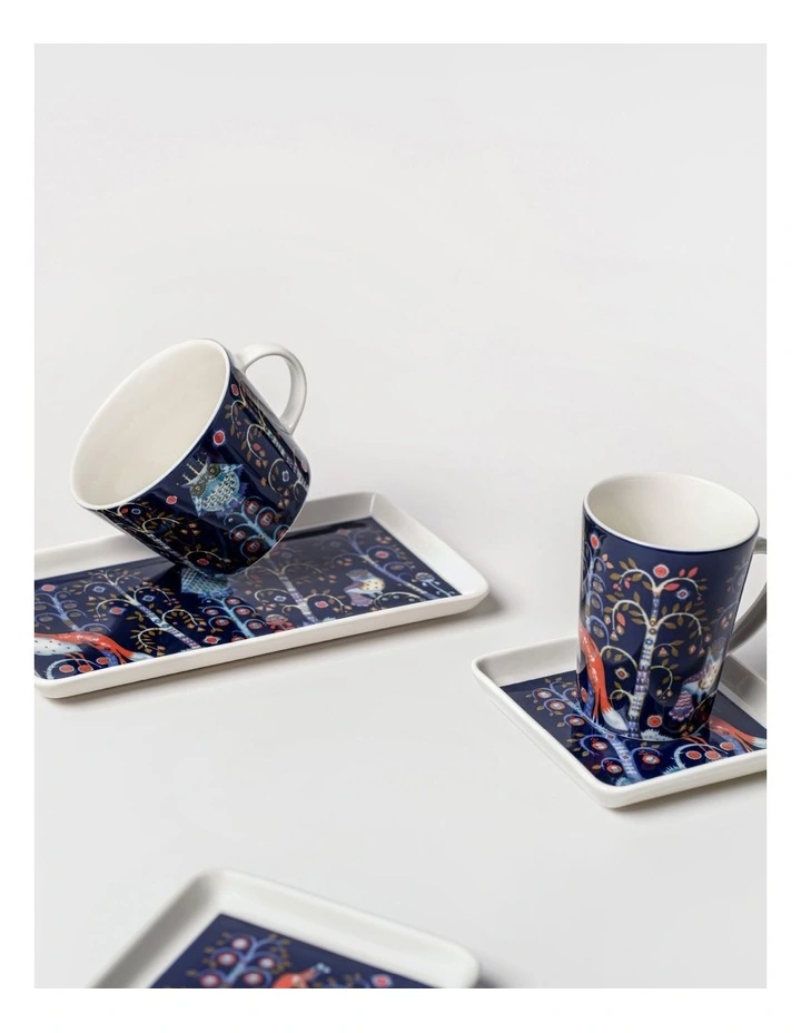 Taika Rectangle Plate 12x24cm in Blue image 2
