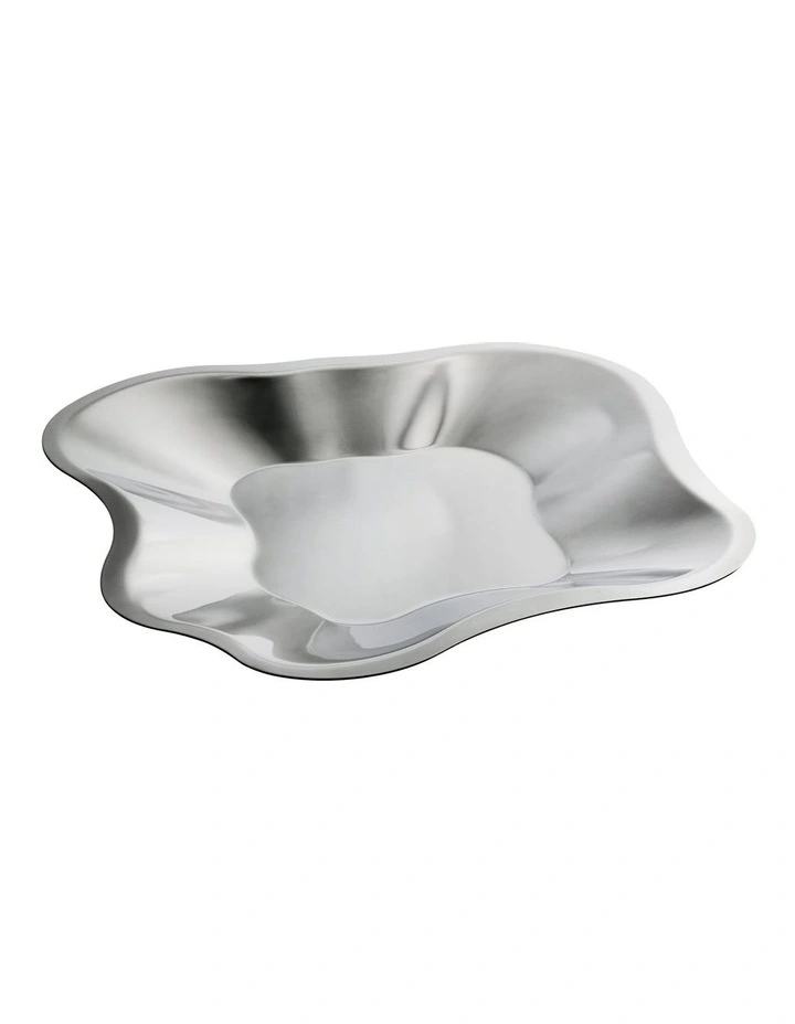 Alvar Aalto Collection Metal Bowl 35.8cm in Silver image 1