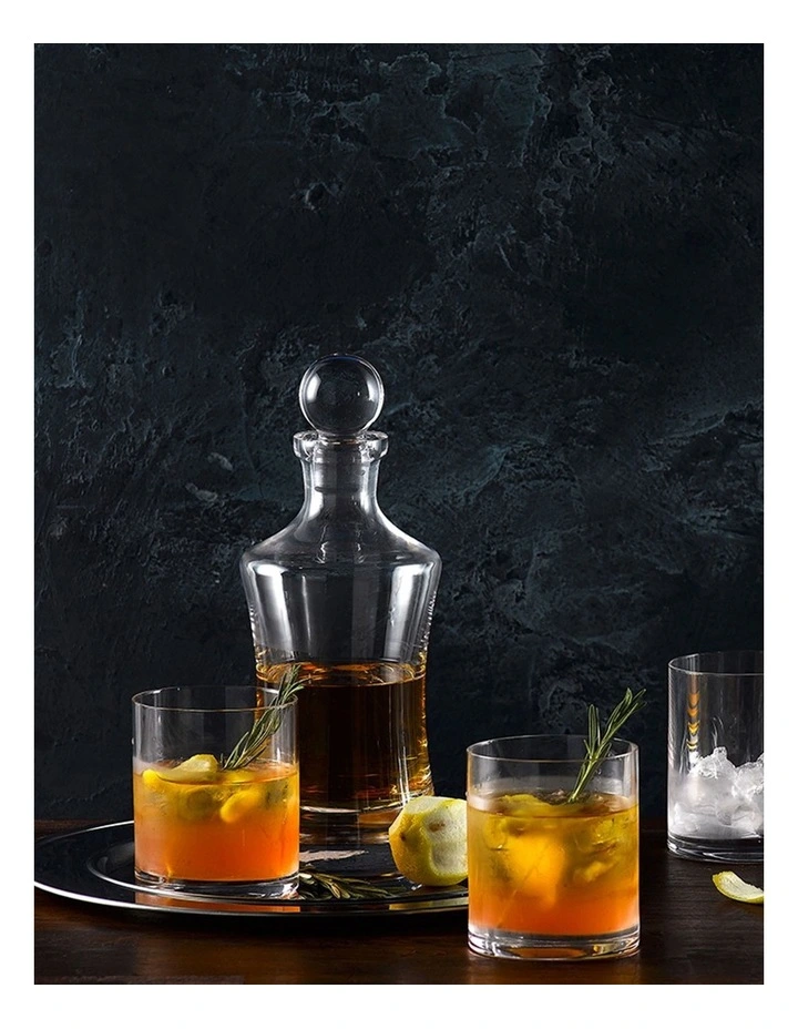 Moments Hourglass Decanter Glass in White image 3