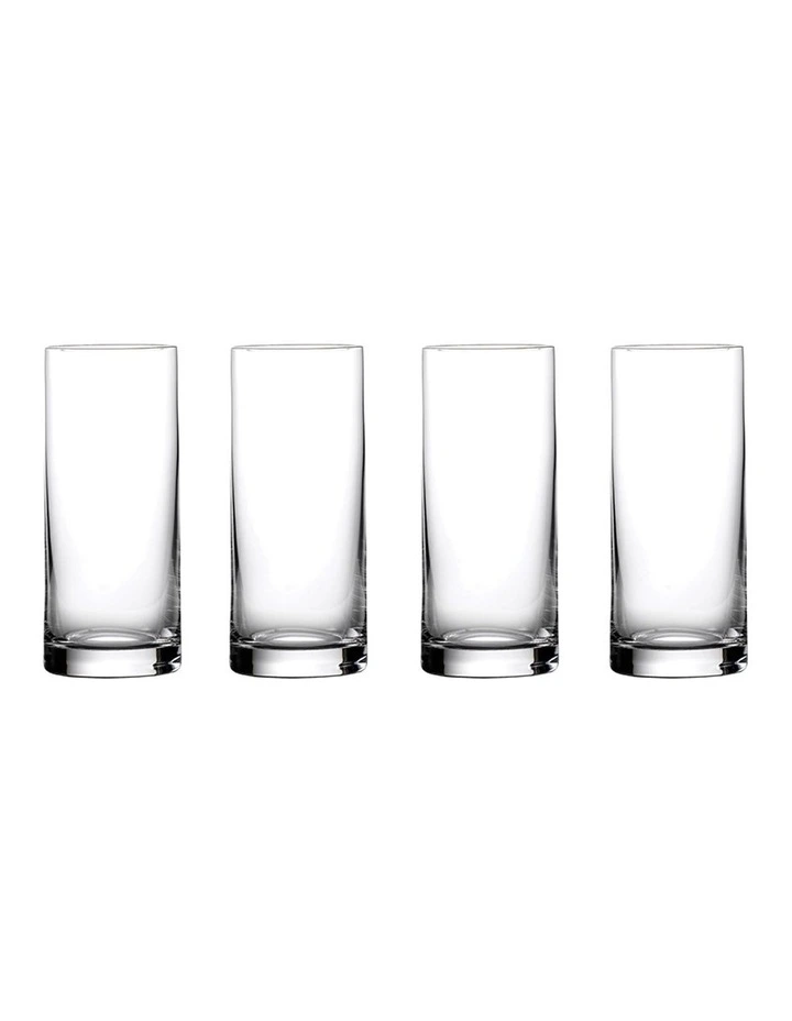Moments Gin Hi Ball Glass Set of 4 in White image 1