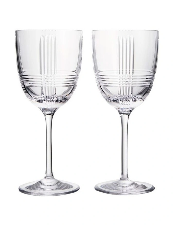 Vector Wine Glasses 235ml Set of 2 in White image 1