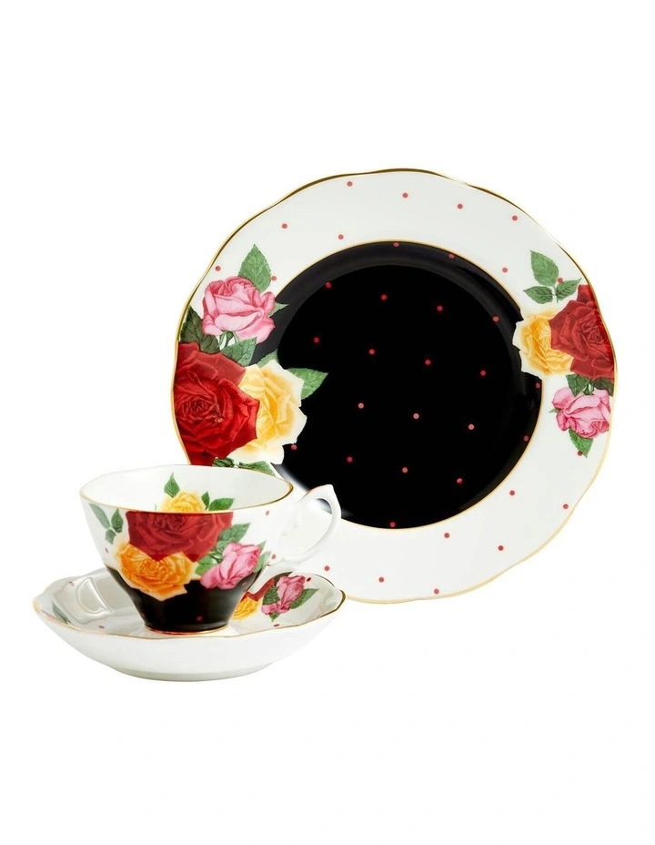 100 Years Teacup Saucer Plate, 3 Piece Set in Mixed image 1