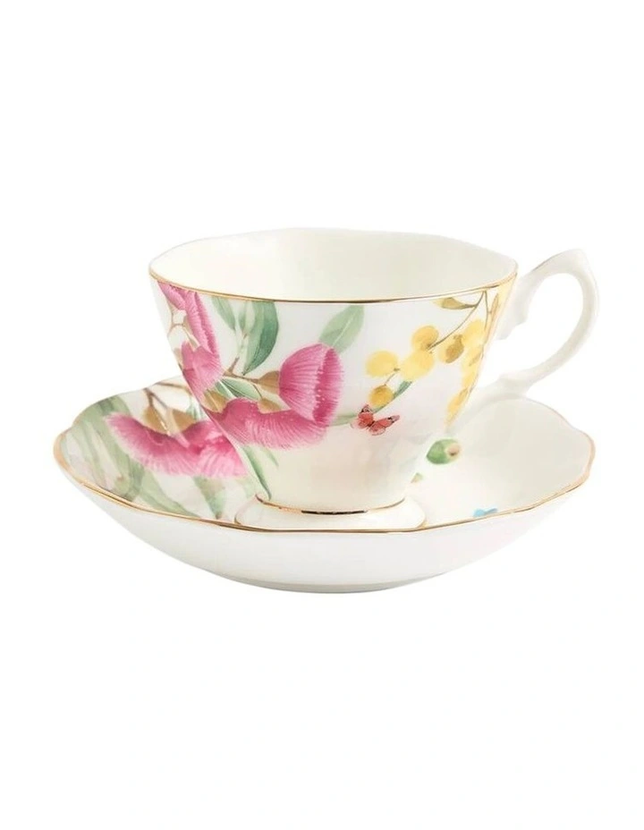 Miranda Kerr Australiana Teacup Saucer Plate 3 Piece in Multi image 4