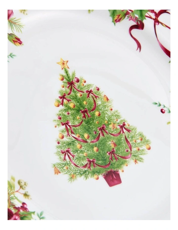 Christmas Tree Plate 27cm in Multi image 3