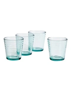 Maze Tumbler 340ml Set of 4 in Blue