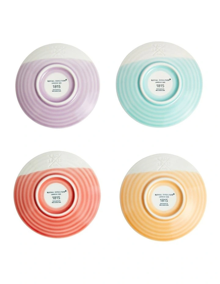 1815 Bright Espresso & Saucer 110ml Set of 4 Mixed image 3