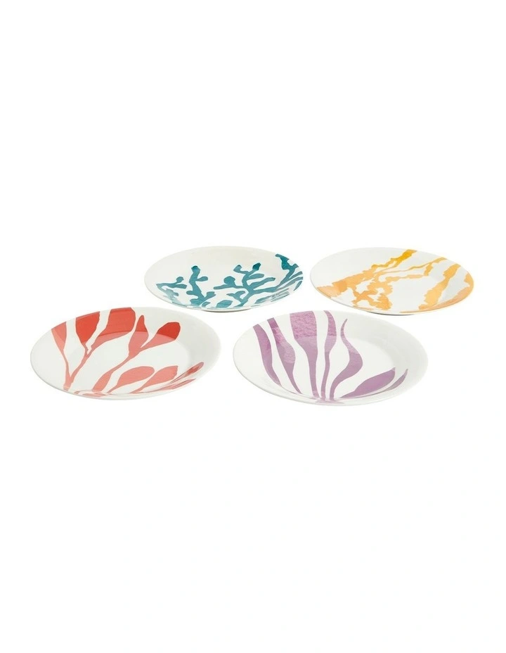 1815 Bright Plate 24cm Patterned Set of 4 Mixed image 3
