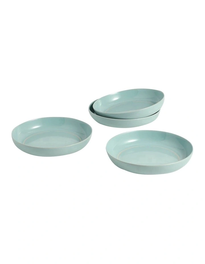 Tilly Ramsay Pasta Bowl 23cm Set of 4 in Blue image 1