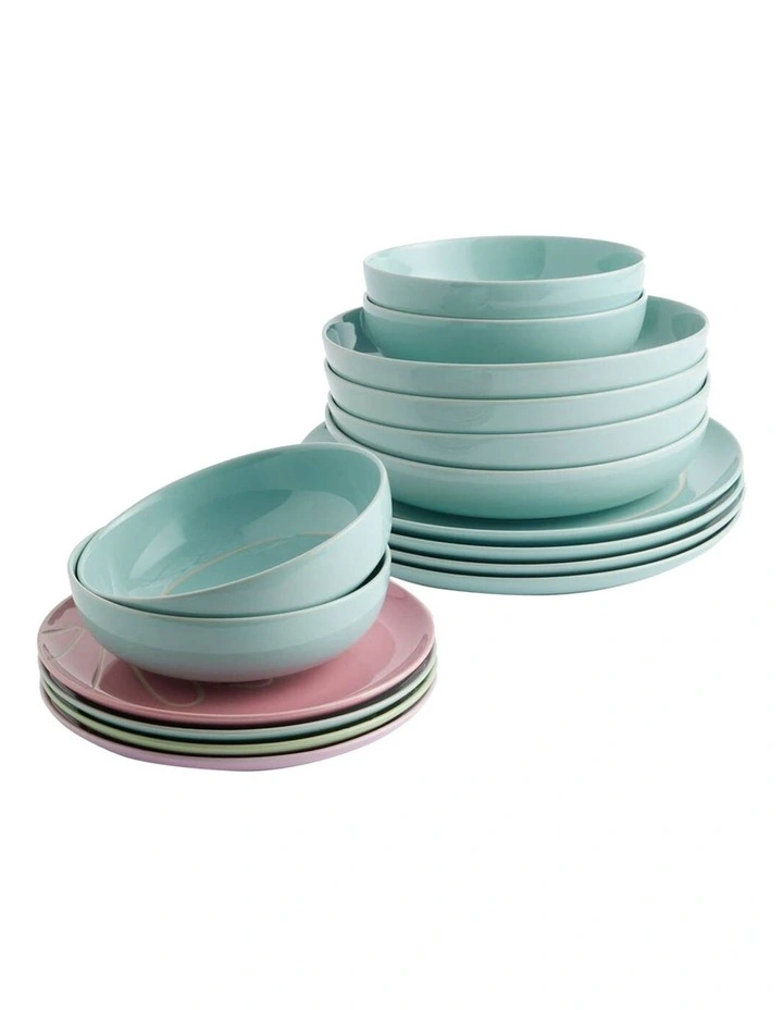 Tilly Ramsay Dinnerware Set Of 16 (Pasta Configuration) in Multi image 1