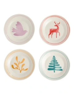 1815 Christmas Plate Set of 4 16cm in Multi
