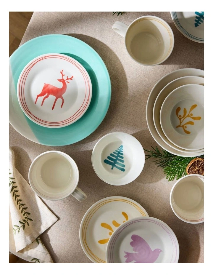 1815 Christmas Plate Set of 4 16cm in Multi image 5