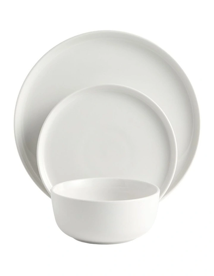 Collective Dinnerware Set 12Pieces in White image 1