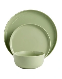 Collective Dinnerware Set 12 Pieces in Green
