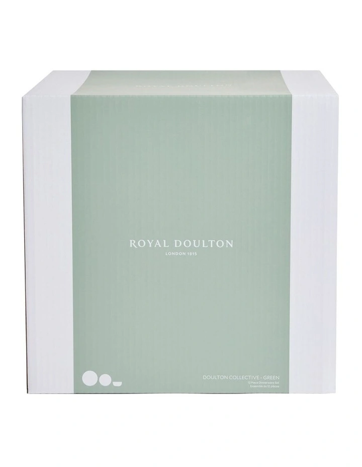 Collective Dinnerware Set 12 Pieces in Green image 5