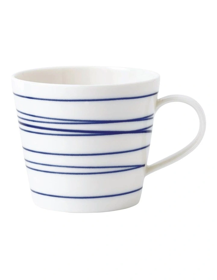 Pacific Dinnerware Set 16 Piece in Blue Lines image 3