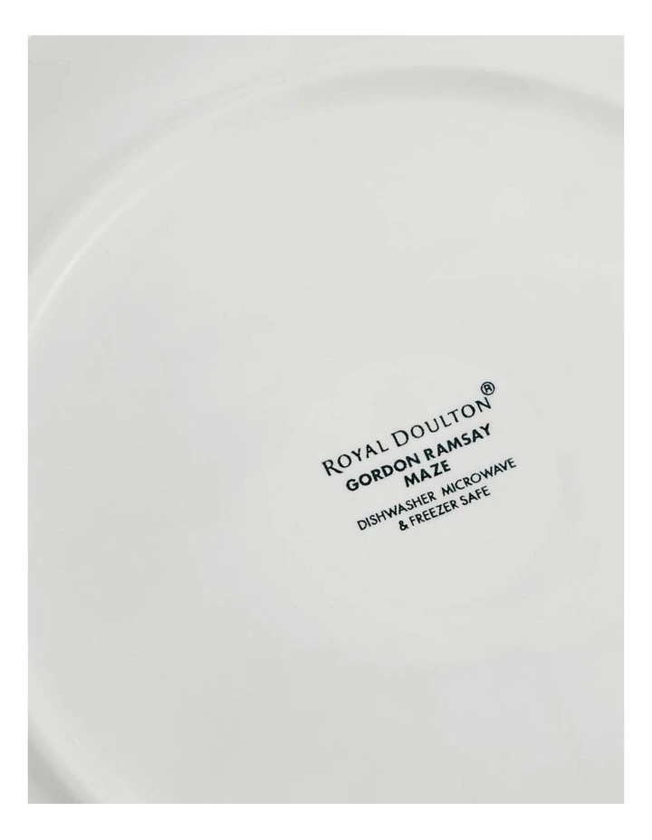 Gordon Ramsay Maze Dinnerware Set With Mugs 16 Piece in White image 5