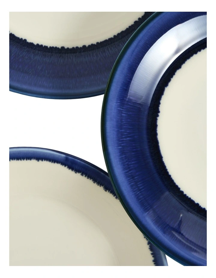 Pacific Glaze 16 Piece Dinnerware Set in Blue image 2