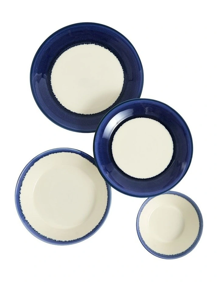 Pacific Glaze 16 Piece Dinnerware Set in Blue image 3