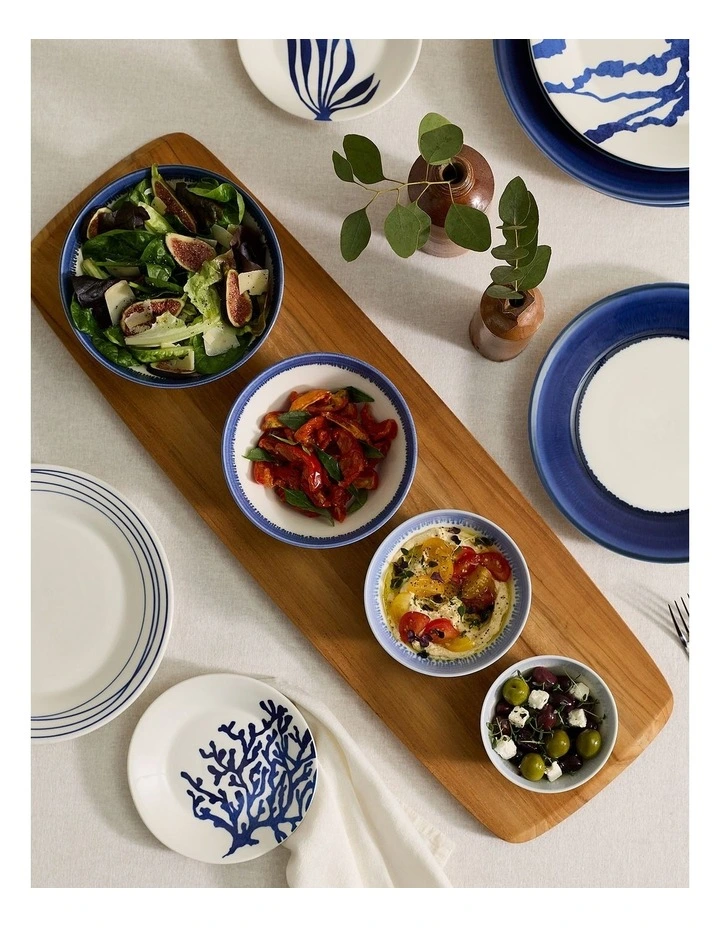 Pacific Glaze 16 Piece Dinnerware Set in Blue image 7