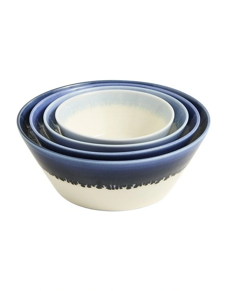 Stacking Bowl Set of 4 in Pacific Glaze image 1