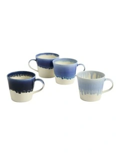 Mug 400ml Set of 4 in Pacific Glaze