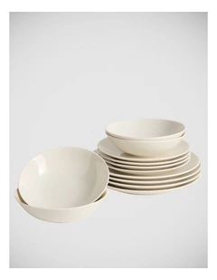 Lambeth Dinnerware Set 12 Pieces, White