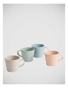 Lambeth Mug 400ml, Mixed, Set of 4