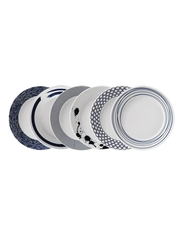 Pacific Mixed 23cm Set of 6 Pasta Bowls