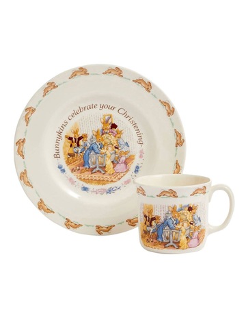 Christening Plate & Mug in Multi