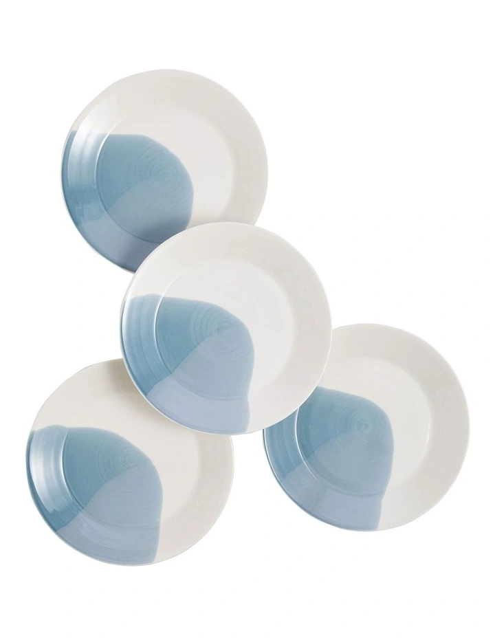 1815 Signature Plate 24cm Set of 4 in Blue image 1