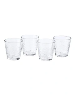 Pacific Tumbler Set Of 4 350ml in Clear