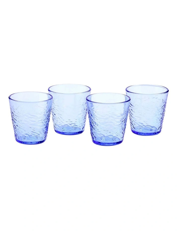 Pacific Tumbler Glass 350ml Set of 4 in Blue image 1
