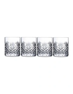 Highgate Double Old Fashioned Glass Set of 4 in Clear