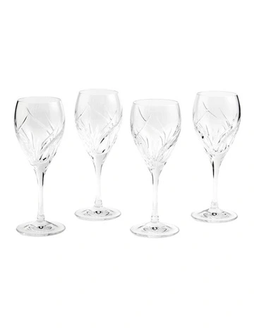 Harper White Wine Glass Set of 4 in Clear