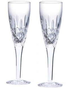Ashmere Flute Set of 2 140ml in Glass