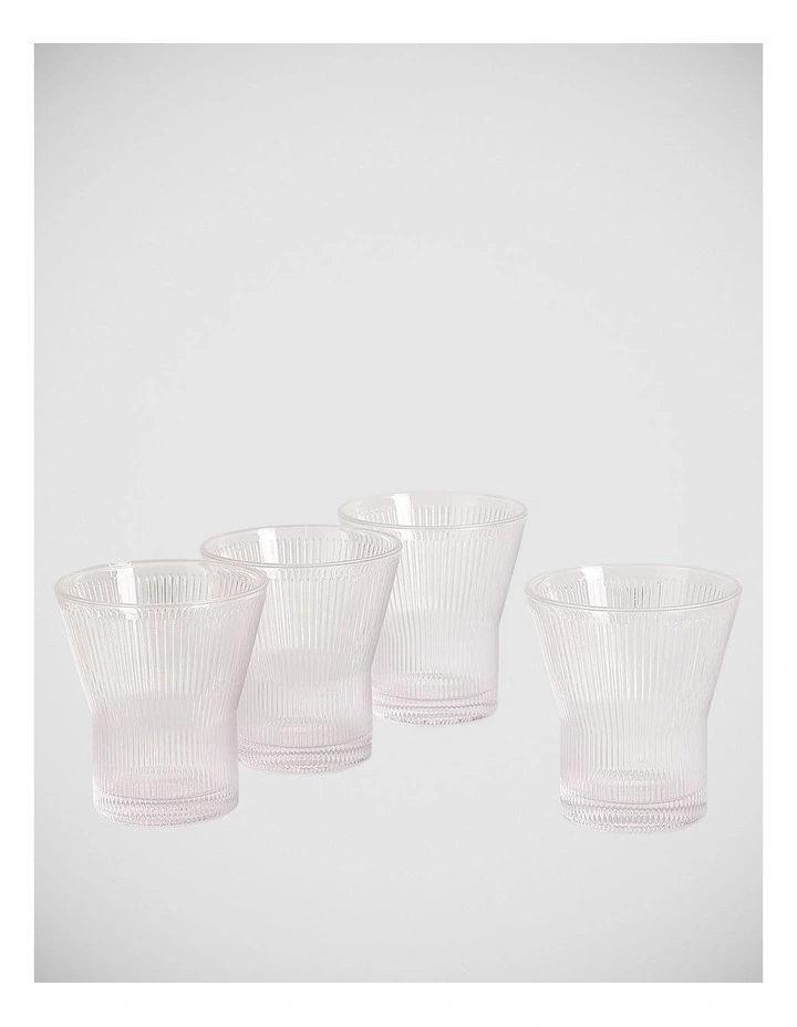 Lambeth Tumbler 300ml, Clear, Set of 4 image 1