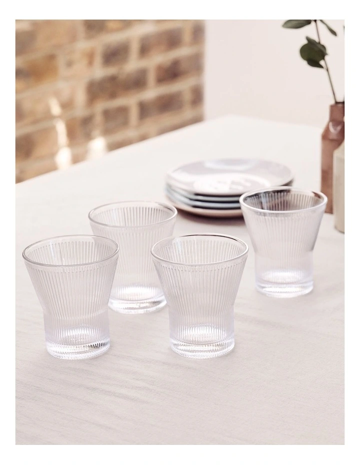 Lambeth Tumbler 300ml, Clear, Set of 4 image 2