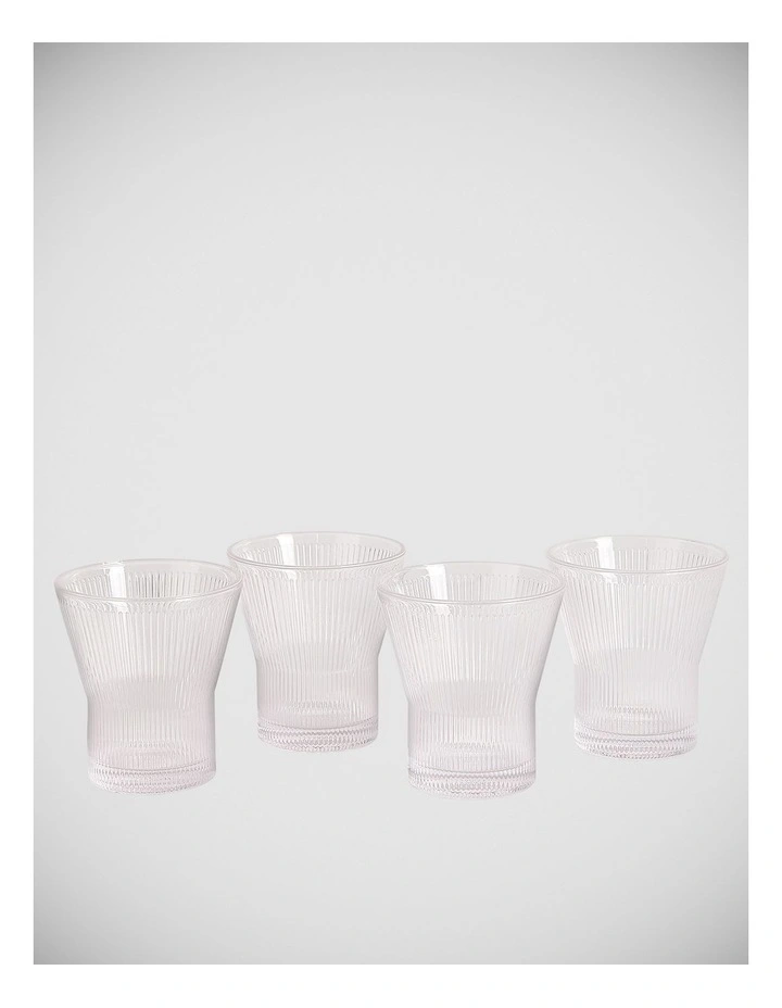 Lambeth Tumbler 300ml, Clear, Set of 4 image 3