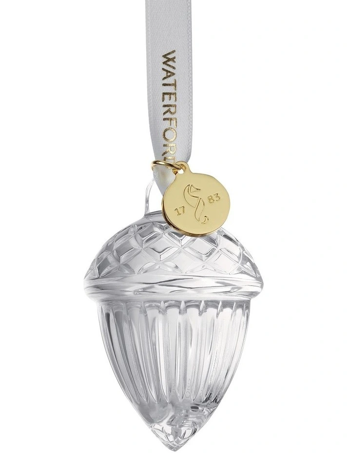 Crystal Ornament Mini Acorn In Clear image 1