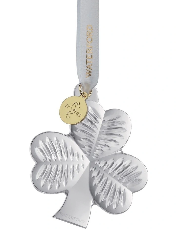Waterford Crystal Ornament Mini Shamrock In Clear MYER