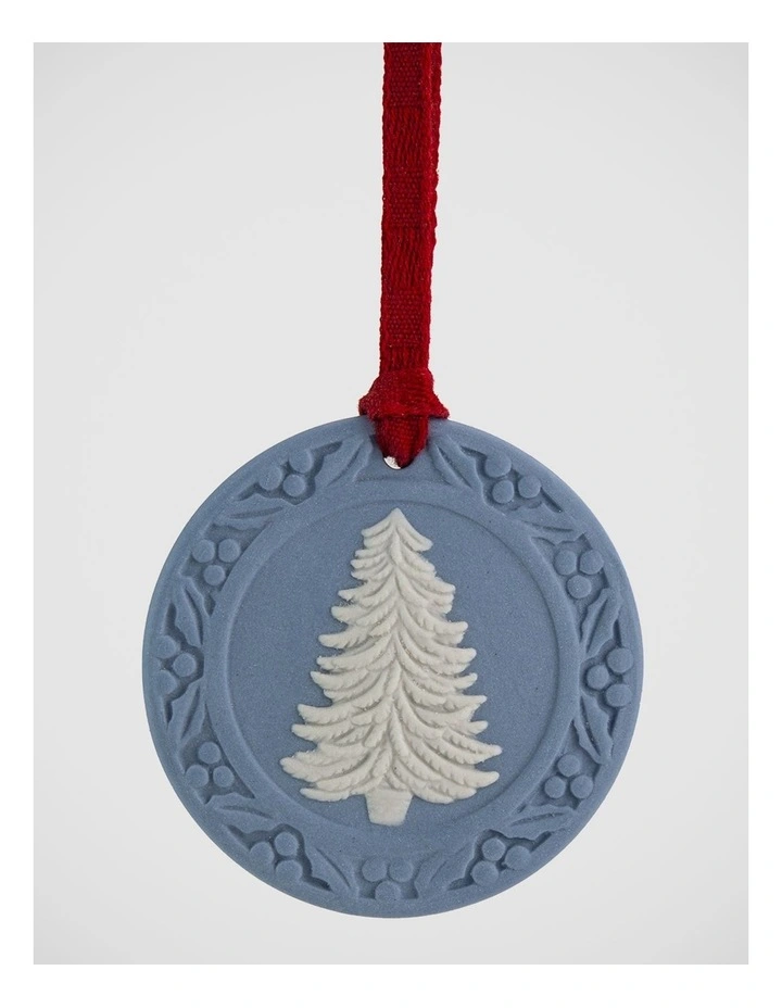 Festive Tree Ornament Blue / White image 1