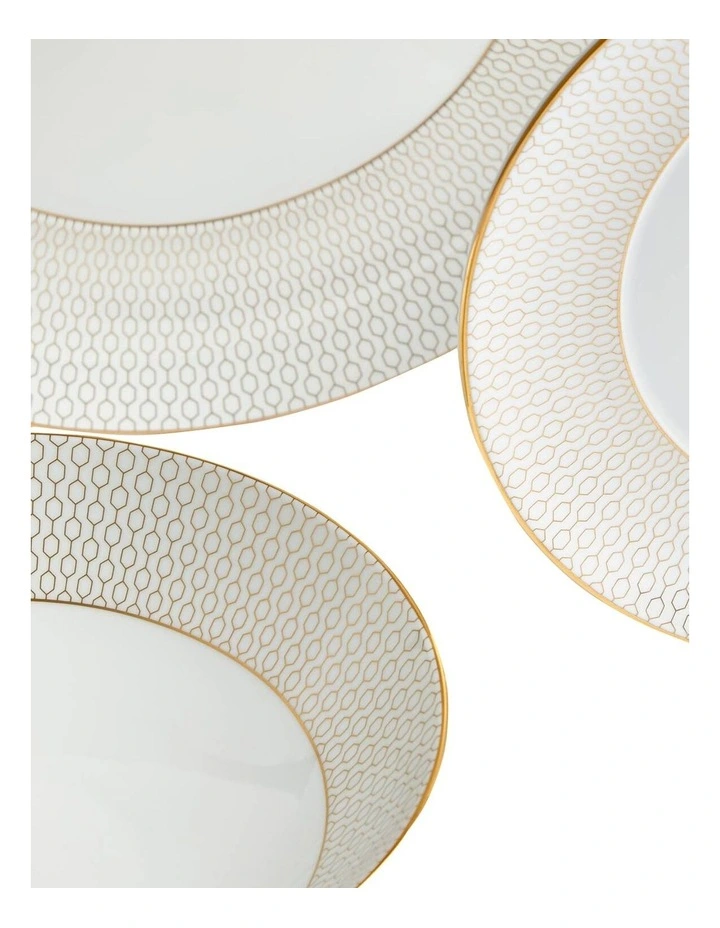 Dinnerware Set 16 Pieces in Gold image 3