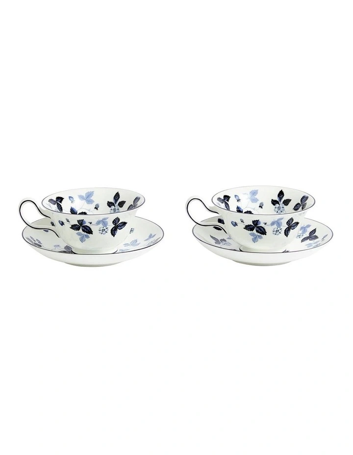 Wild Strawberry Teacup Saucer 177ml, Set of 2 in Multi image 5