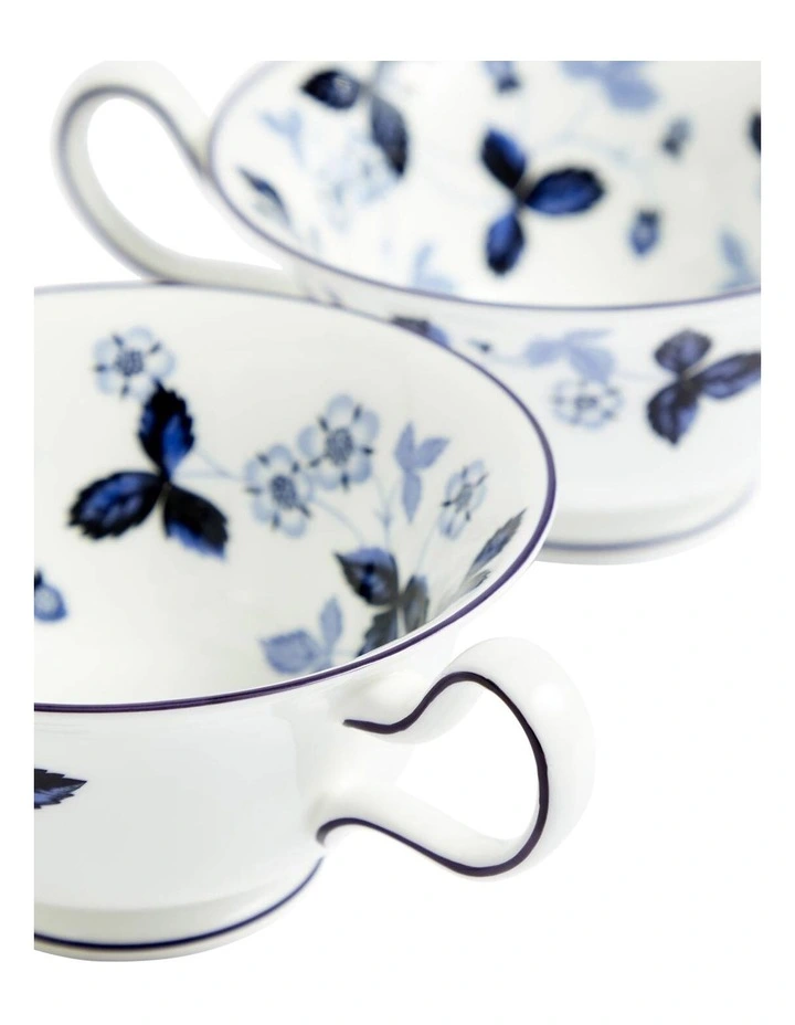 Wild Strawberry Teacup Saucer 177ml, Set of 2 in Multi image 6
