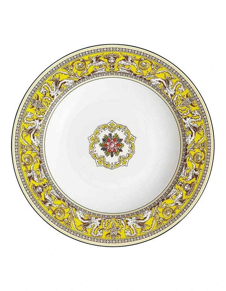 Florentine Rim Soup Bowl 22.8cm in Citron image 1