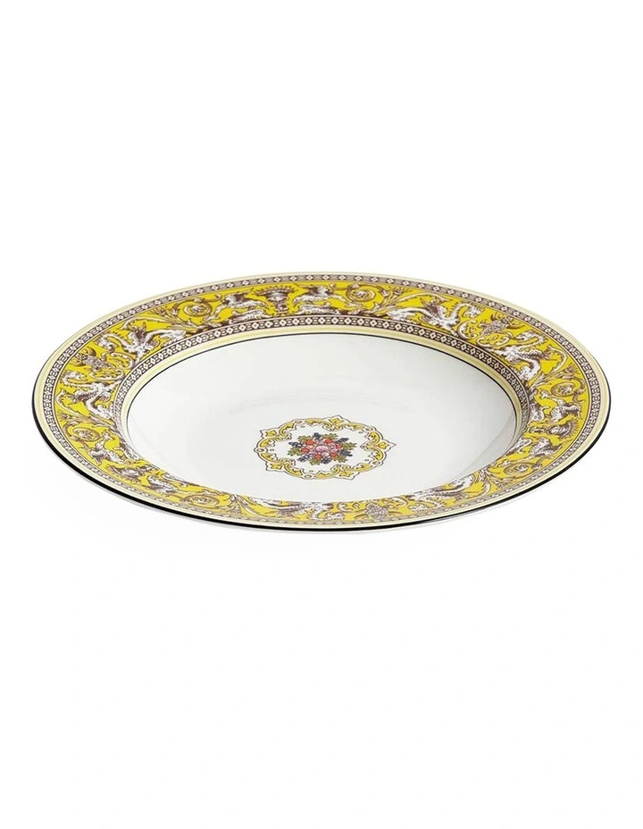 Florentine Rim Soup Bowl 22.8cm in Citron image 4